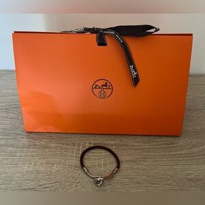 Hermès Leather Bracelet with gift box